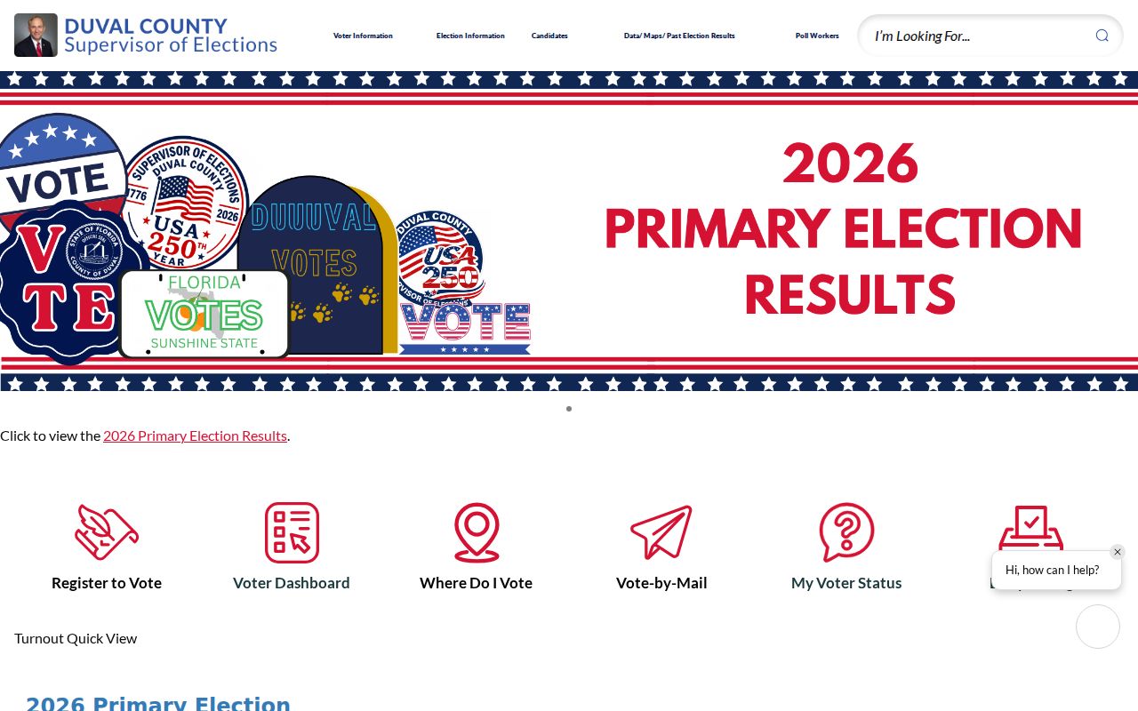 Duval County elections and voter services for Jacksonville