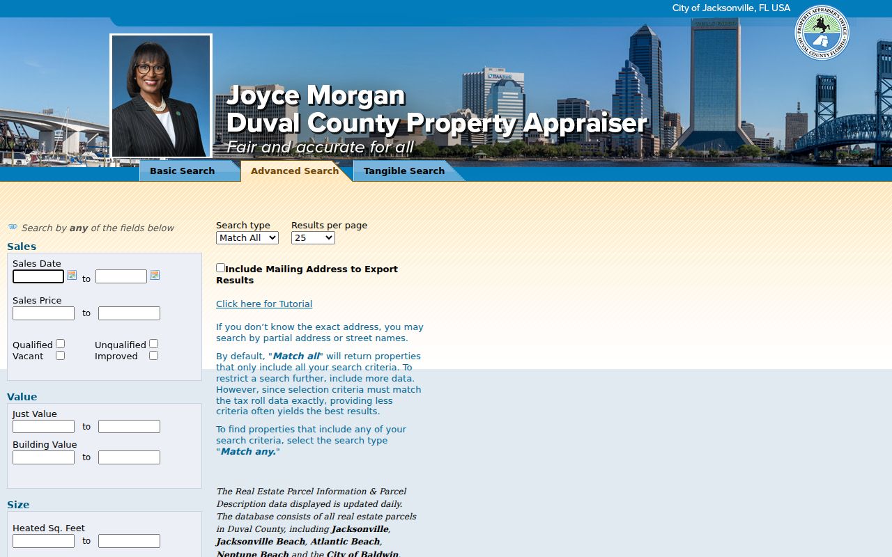 Duval property sales search for past owners of Jacksonville addresses